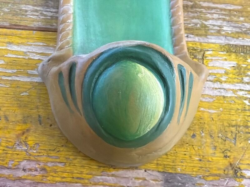 Acquasantiera in Ceramica Beige Verde — foto 5