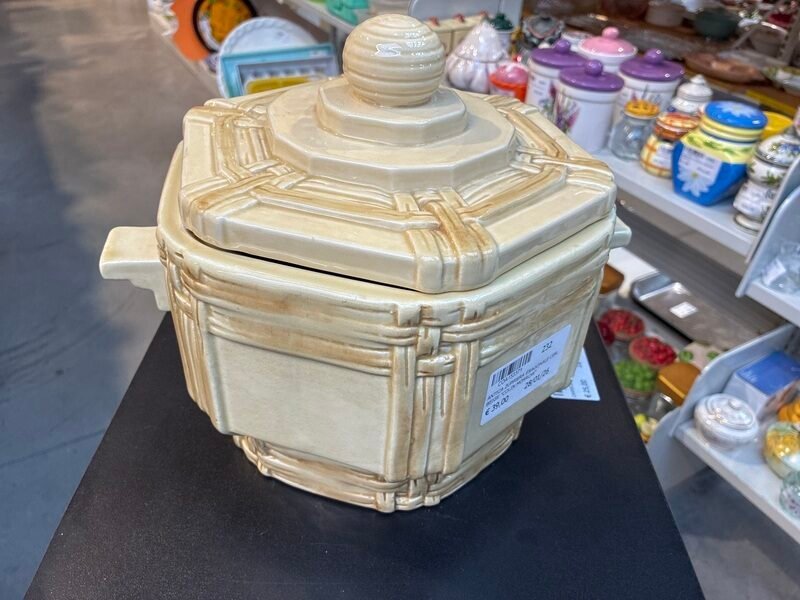 Antica Zuppiera Esagonale Ceramica Beige Colin Morrow — foto 4