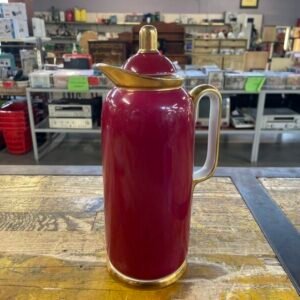 Brocca Termica Rossa Ceramica Oro Rosenthal Bavaria