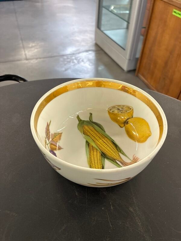 Ciotola in Porcellana Royal Worcester Fantasia Verdure