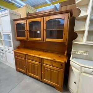 Credenza in Pino Chiaro 3 Ante a Vetro