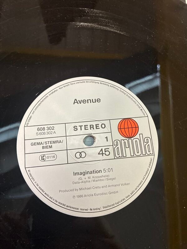 Disco Vinile 33 Giri Imagination-Avenue — foto 4