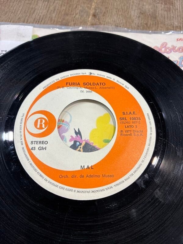 Disco Vinile 45 Giri Mal-Penne Colorate — foto 5