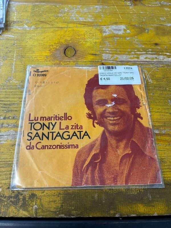 Disco Vinile 45 Giri Tony Santagata – Maritiello