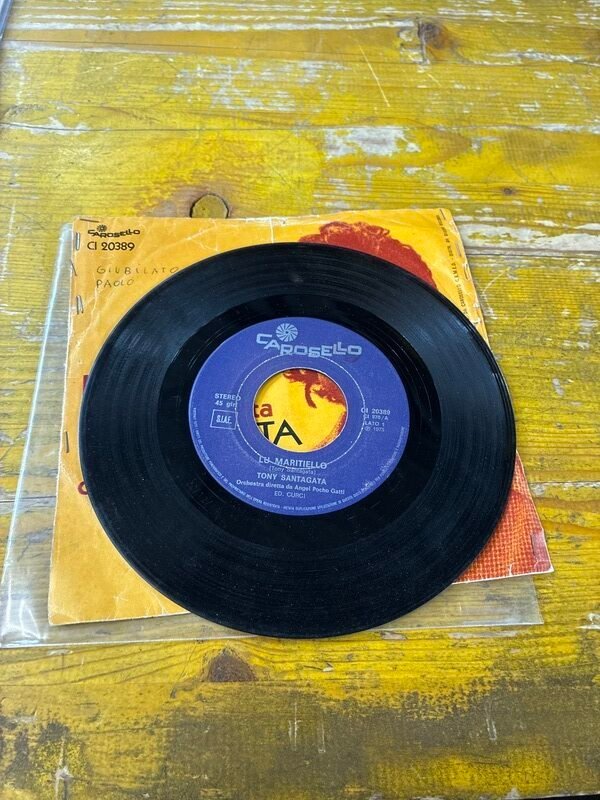 Disco Vinile 45 Giri Tony Santagata – Maritiello — foto 3
