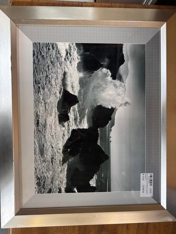 Foto Mare in Tempesta con Cornice Argento