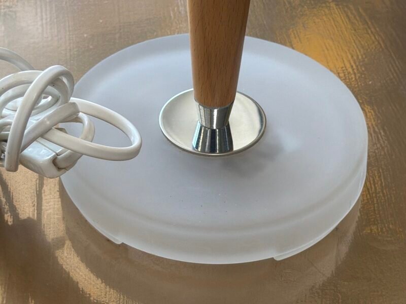 Lampada in Legno Chiaro con Vetro Satinato IKEA — foto 4