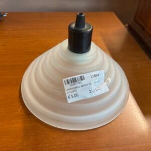 Lampadario Senza Filo in Vetro a Coste