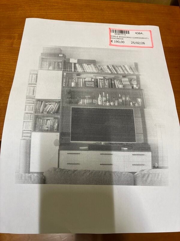 Mobile Soggiorno Componibile in Legno Beige — foto 6