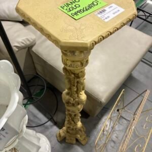 Portavaso Colonna in Resina con Elefanti