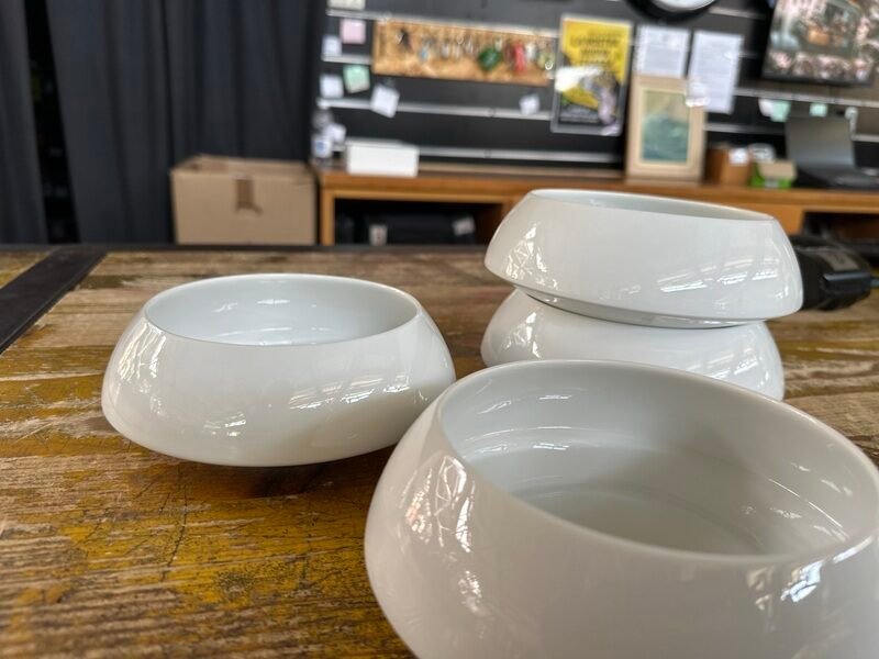 Rosenthal Studio Line Set di 7 Ciotole in Ceramica Bianca Svasate