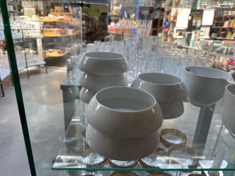 Rosenthal Studio Line Set di 7 Ciotole in Ceramica Bianca Svasate — foto 3