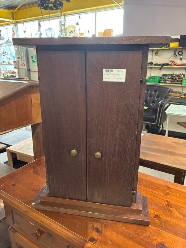 Teca in Legno Scuro con 2 Ante — foto 2