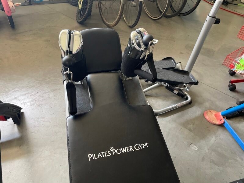 PANCA PILATES NERA "POWER GYM" + ACCESSORI - immagine 3