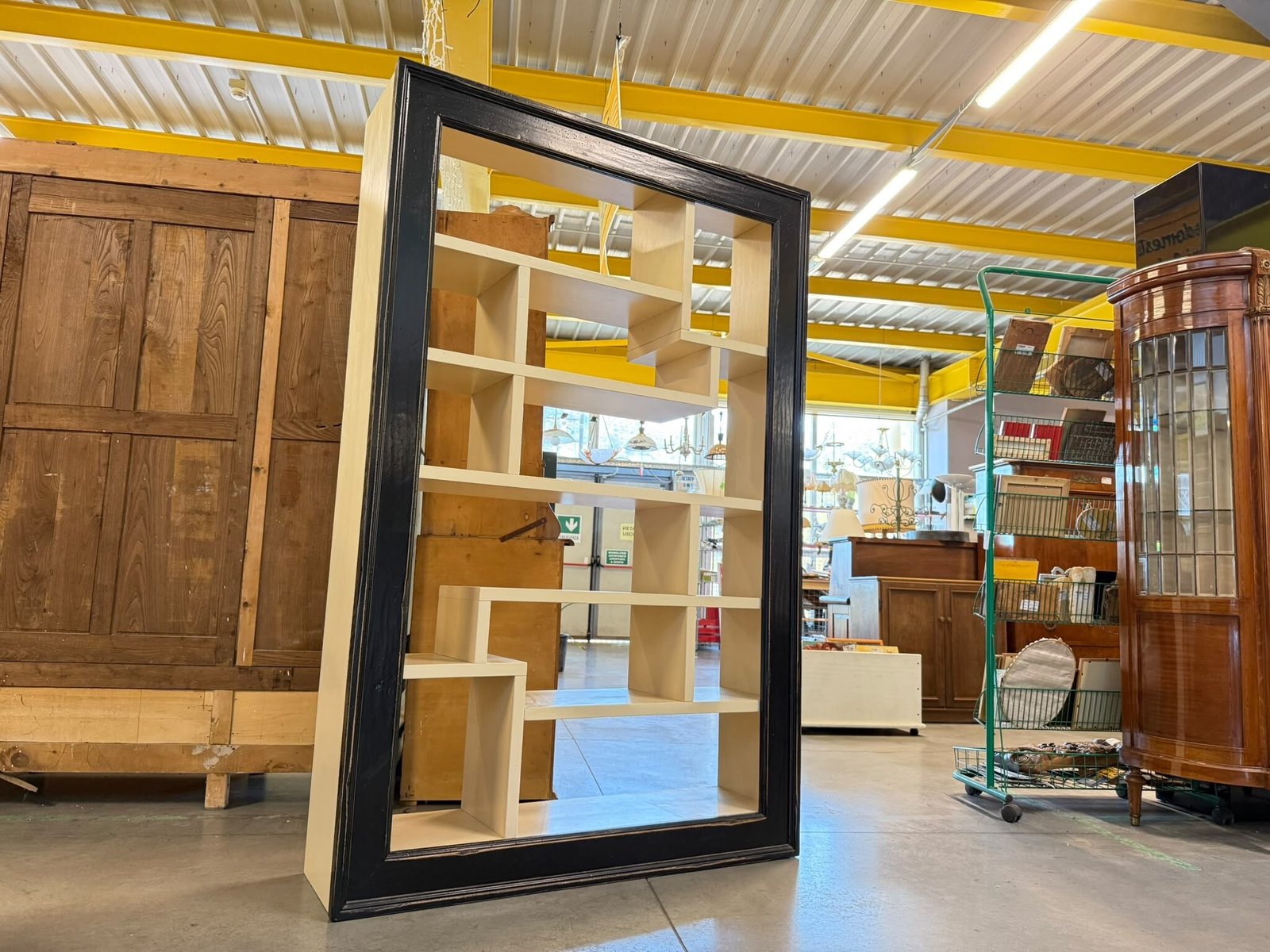 Libreria Marchetti Vanalite in Legno Bianco e Nero