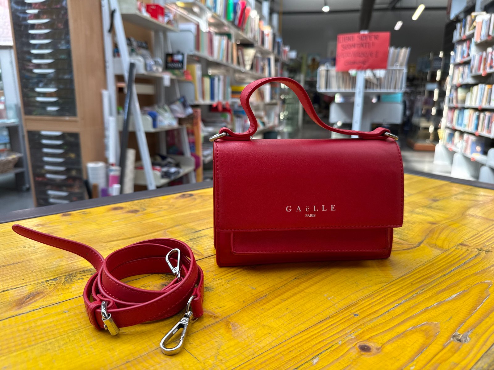 Borsetta Mignon in Pelle Rossa con Custodia Gaelle Paris