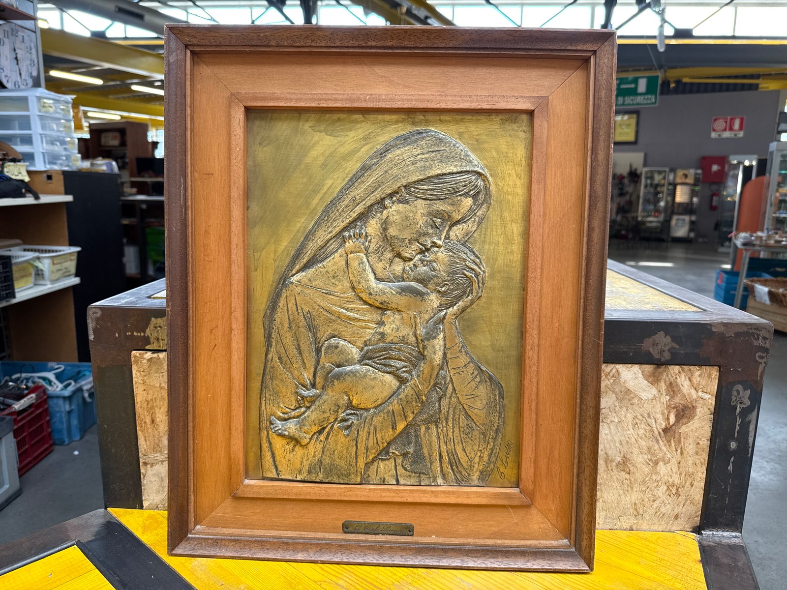 Quadro Madonna con Bambino Carlo Lusso