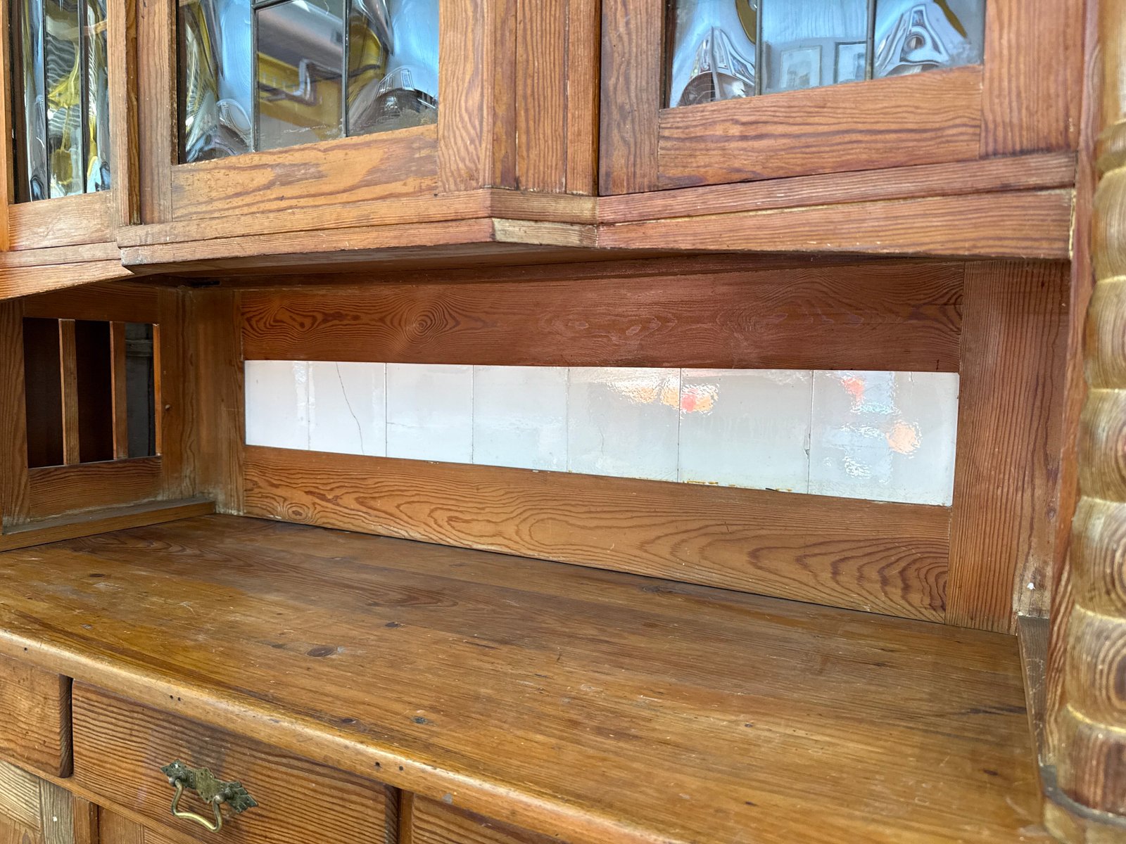 Credenza Primi’900 Legno Ante Vetro - immagine 2