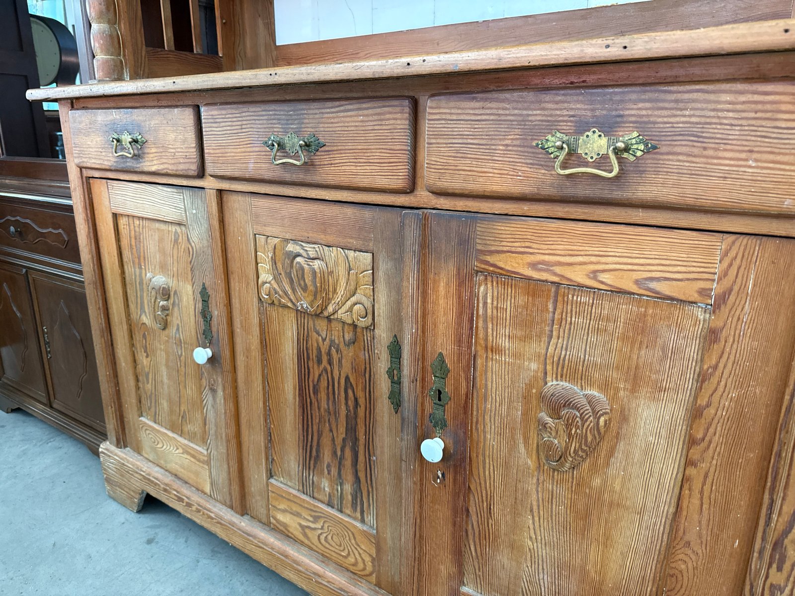 Credenza Primi’900 Legno Ante Vetro - immagine 3