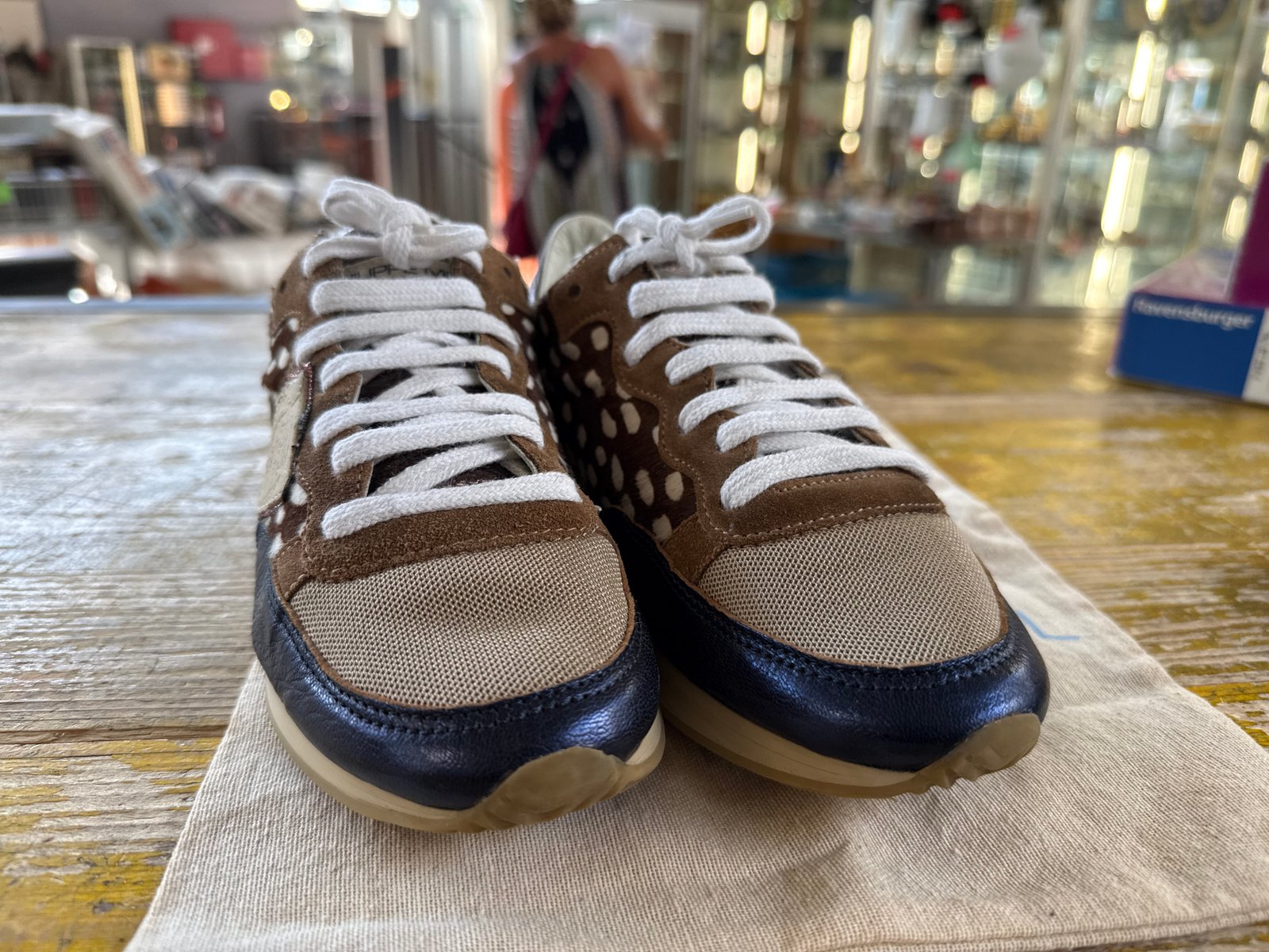 Philippe Model Sneakers Donna Blu Beige - immagine 3