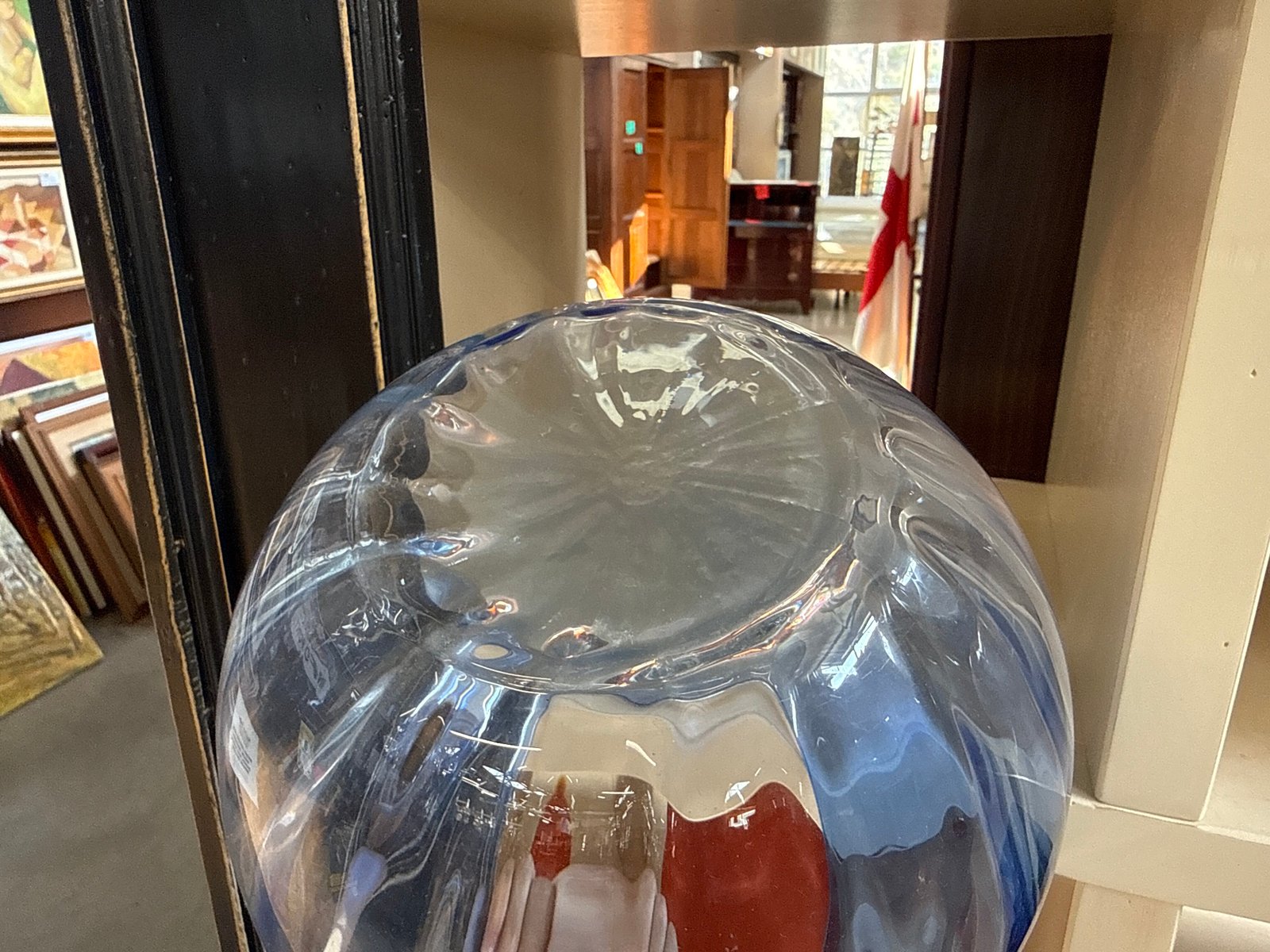 Vaso in Vetro Blu Arte Vetro - immagine 3