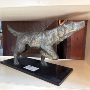Scultura Cane da Caccia Metallo