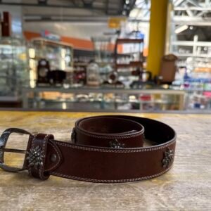Cintura Vera Pelle Marrone