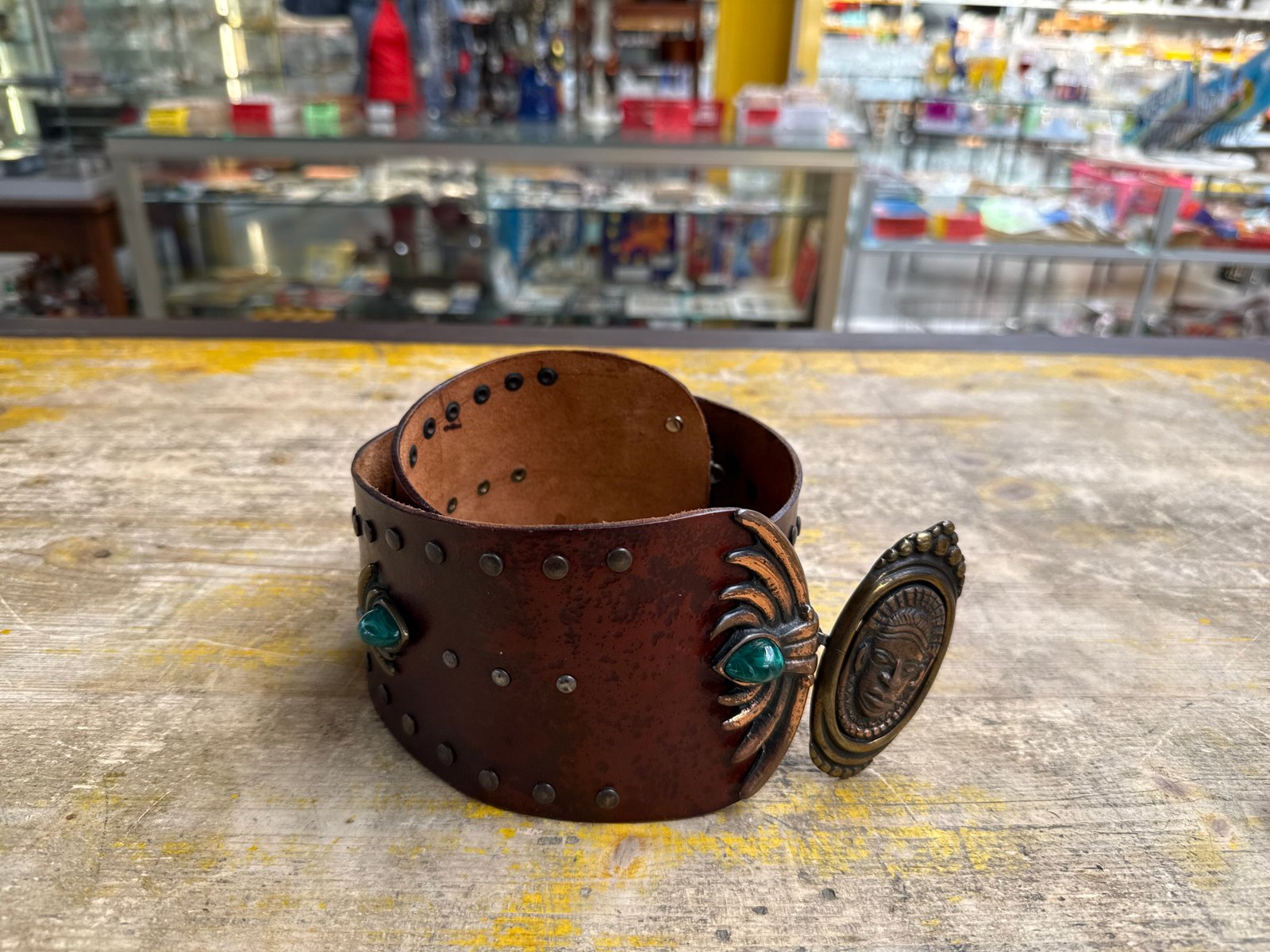 Cinturone Vintage Cuoio Stile Indiano
