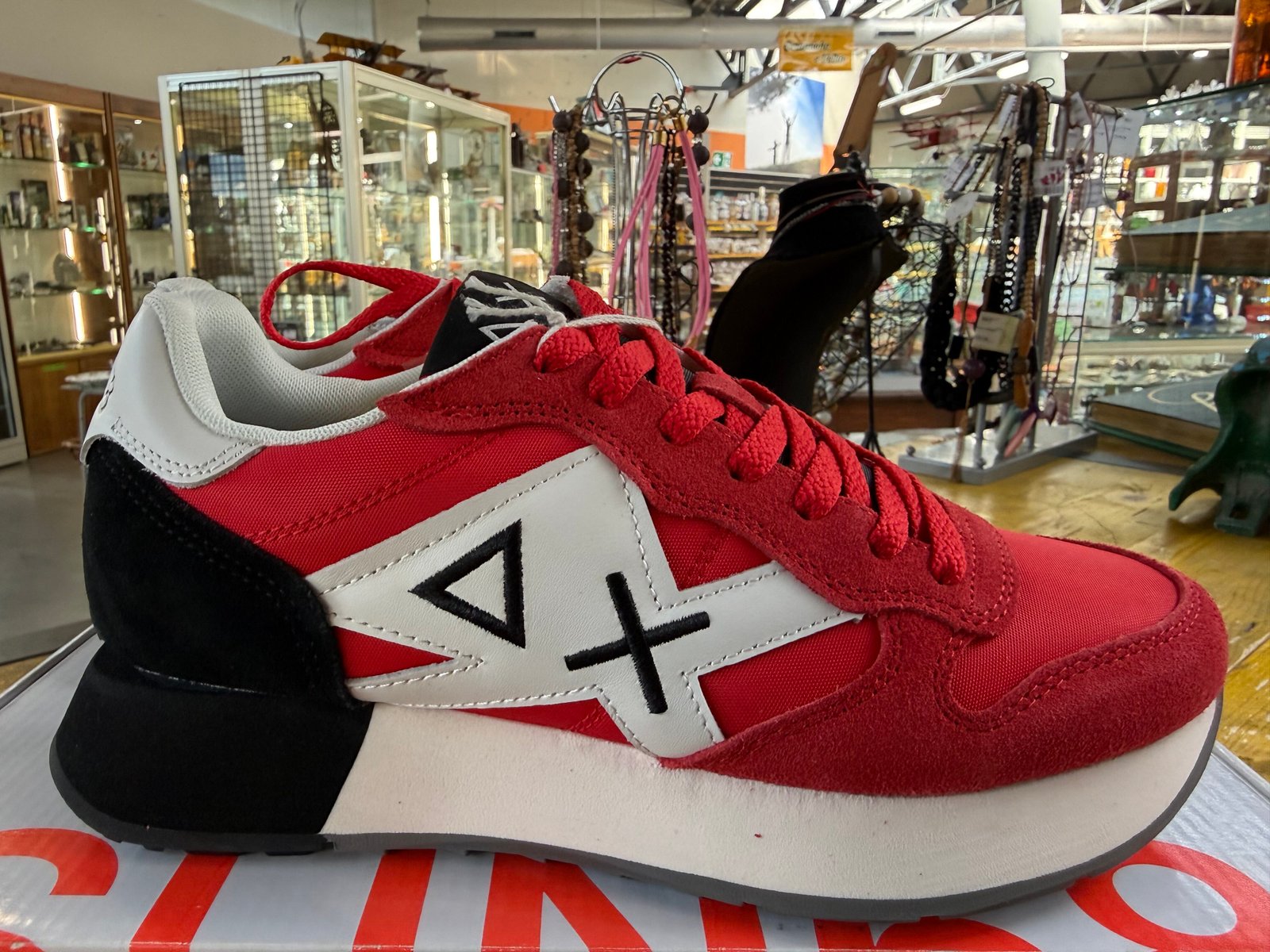 Sun 68 Scarpe Rosse e Nere Nuove con Scatola - immagine 2