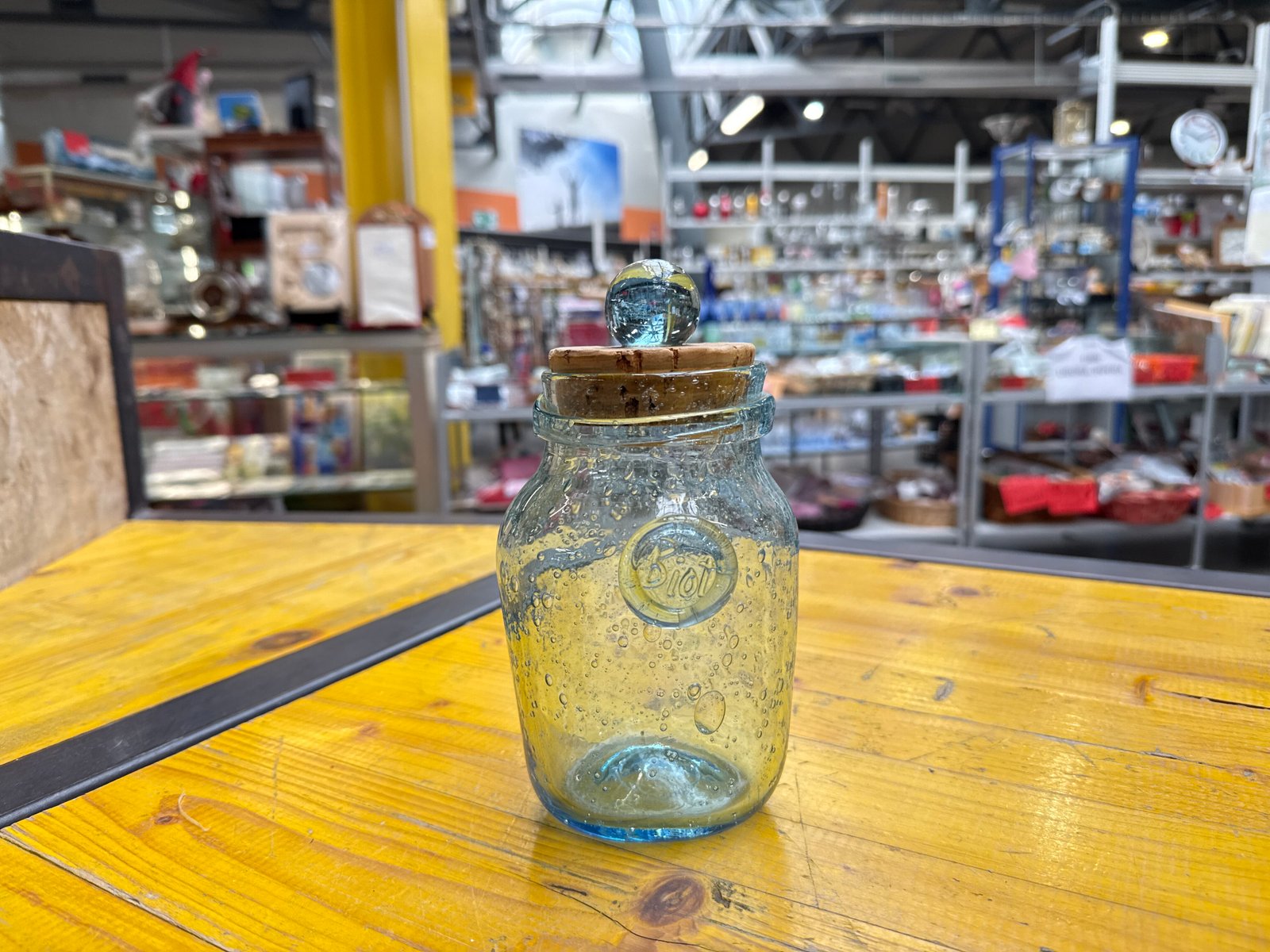 Barattolo Vetro Azzurro Biot