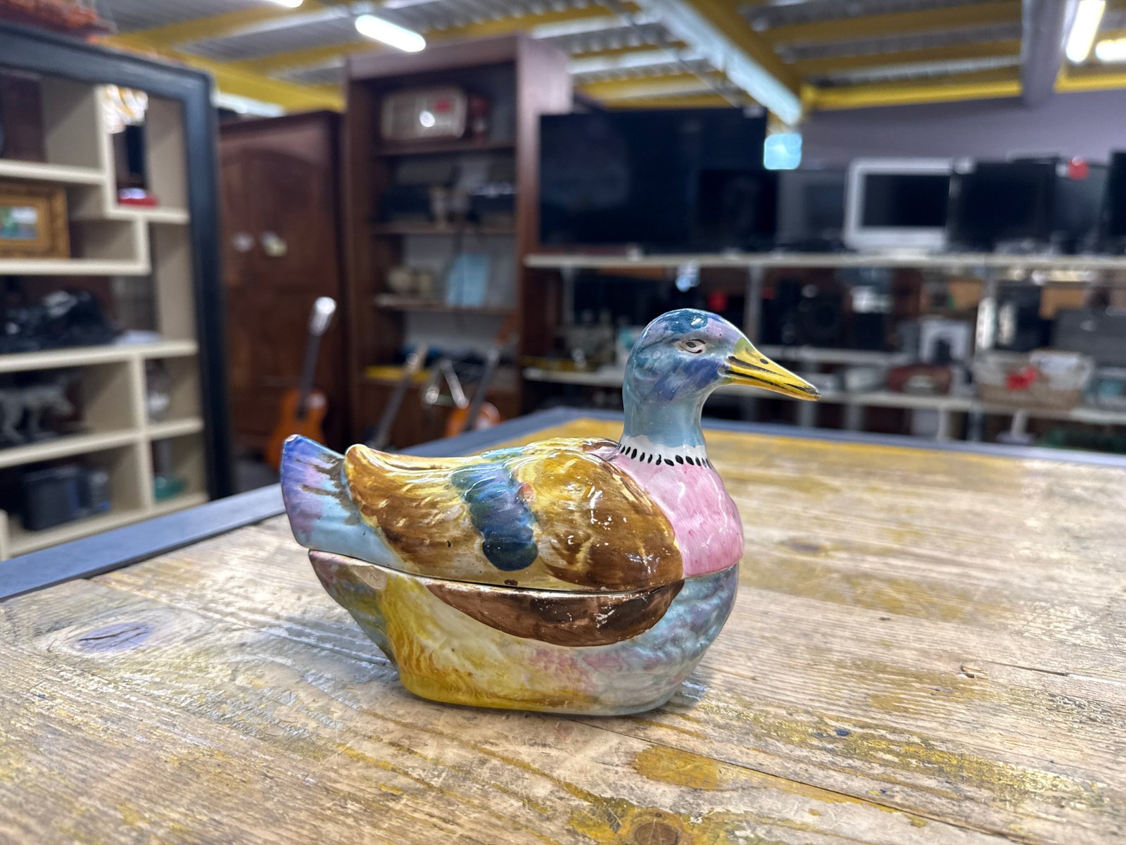 Scatola Ceramica Anatra Laveno - immagine 2