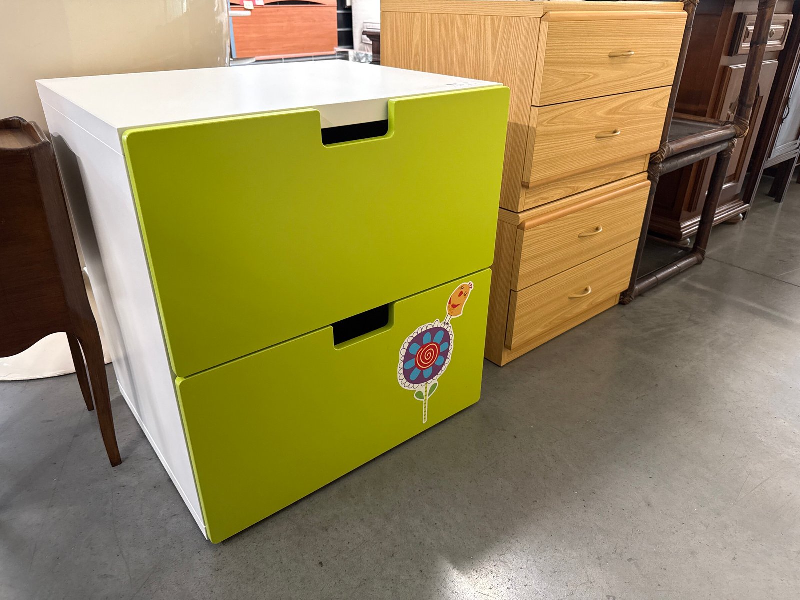 Cassettiera Bianca Verde Ikea Stuva