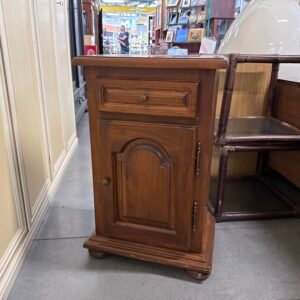 Comodino in Legno Scuro Anni’80