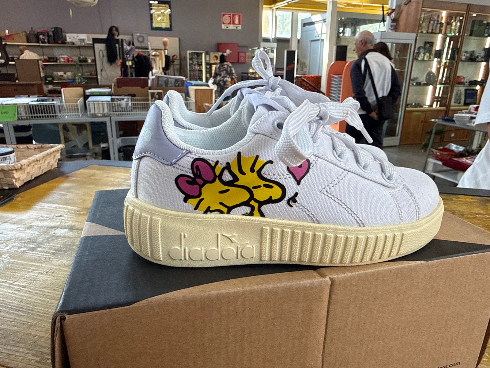 Diadora Peanuts Scarpe Bianche Bambini - immagine 3