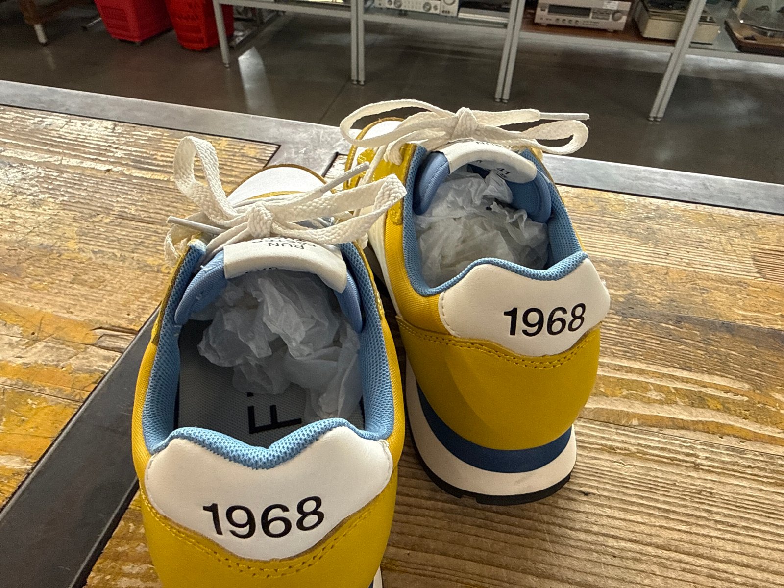 Scarpe Gialle Azzurre Sun 68 - immagine 3
